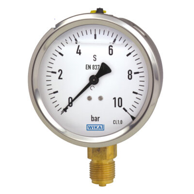 Đồng hồ đo áp suất WIKA 213.53 (100 Bar(Psi),dial 63,lower mount)