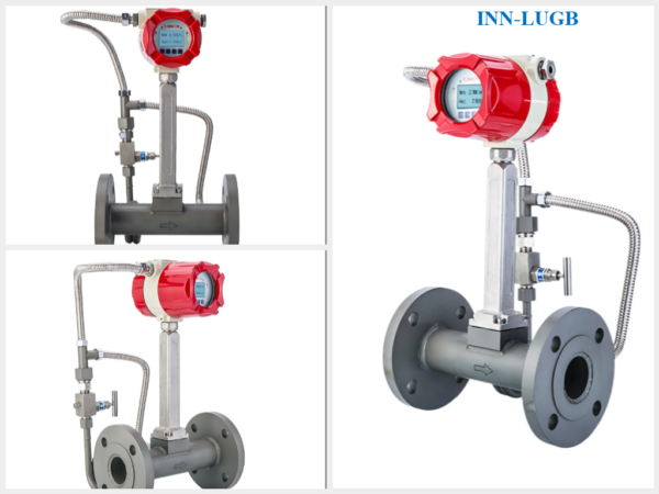 INN-LUGB Đồng Hồ Đo Lưu Lượng Hơi/ Khí Vortex Có Bù Nhiệt Độ Và Áp Suất